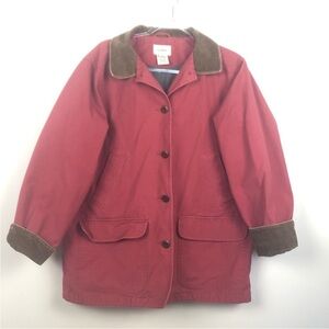 L.L. Bean Read Chore Coat with corduroy trim
